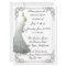Custom White Peacock Rehearsal Dinner Invitation