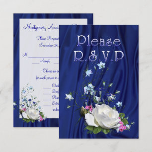 Custom White Rose Anniversary Party Invitation