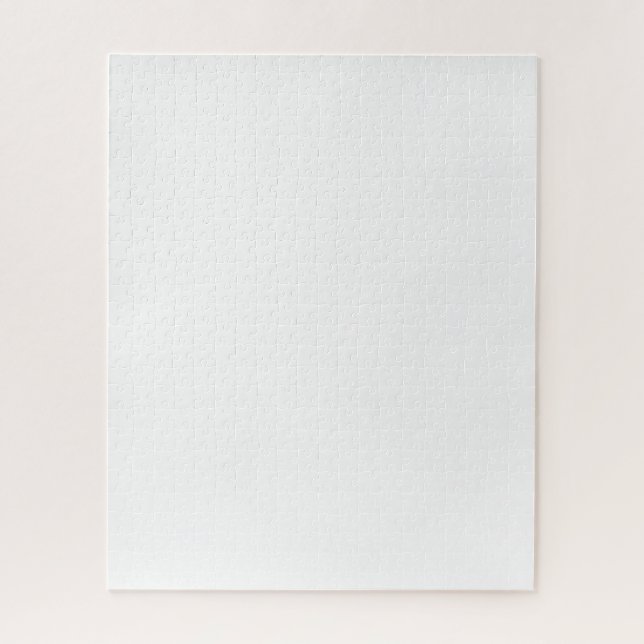 Custom white simple Design Add Photo or Text Jigsaw Puzzle (Vertical)