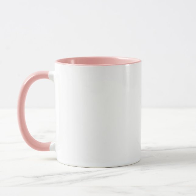 Custom white simple Design Add Photo or Text Mug (Left)