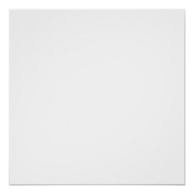 Custom white simple Design Add Photo or Text Poster (Front)
