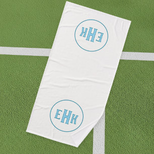 Custom White Towel with Initials
