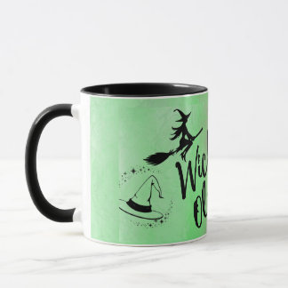 Custom Wicked Mug – Pink & Green Watercolor