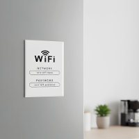 Custom WiFi Magnet for Office & Home Guest Network