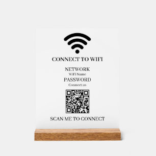 Custom WiFi QR   Easy Scan Network Access Display