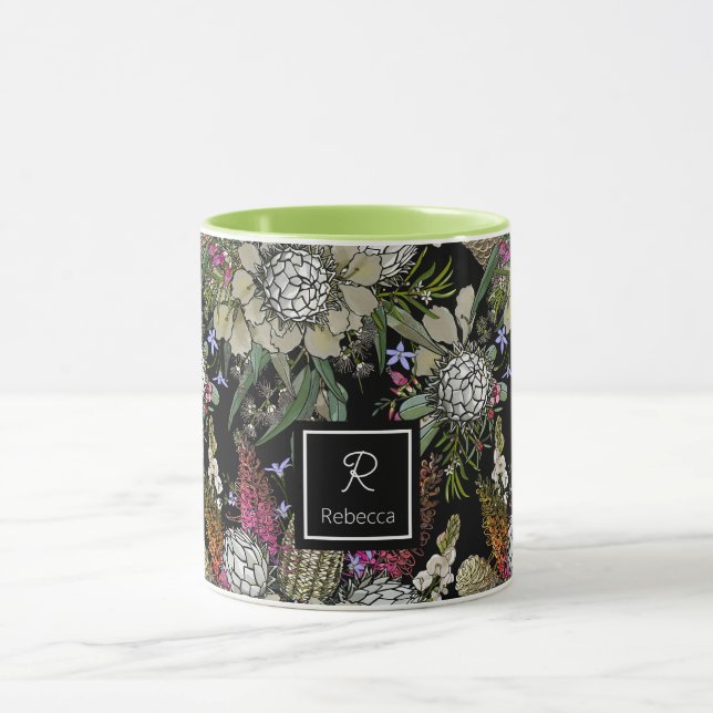 Custom Wild Bush Flower Bouquet Mug (Center)