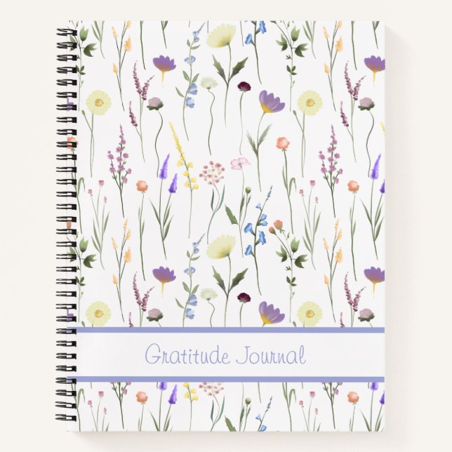 Custom Wildflower Gratitude Journal (Front)