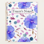 Custom Wildflower Watercolor Floral Planner<br><div class="desc">Capture the essence of a meadow with this Custom Wildflower Watercolor Floral Planner. The cover’s beautiful wildflower watercolor scene can be personalized with her name, making it an unforgettable holiday gift. Inside, monthly, weekly, and daily pages include note sections—perfect for moms and teachers who love botanical themes and personalized stationery....</div>