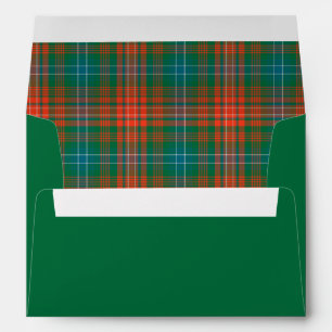 Custom Wilson Plaid Lined Wedding Envelope