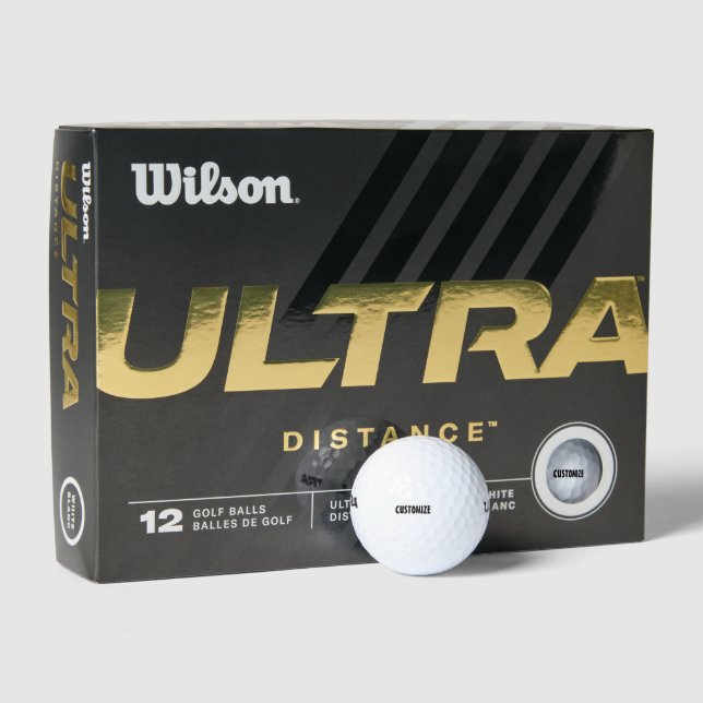 CUSTOM WILSON ULTRA 500 GOLF BALLS CUSTOMIZE (Packaging)