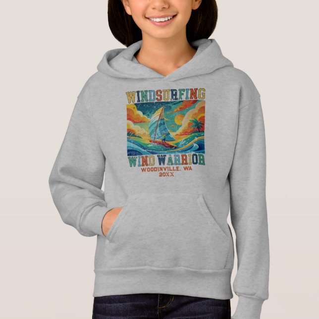 Custom Windsurfing Surfer Location Date Name (Front)