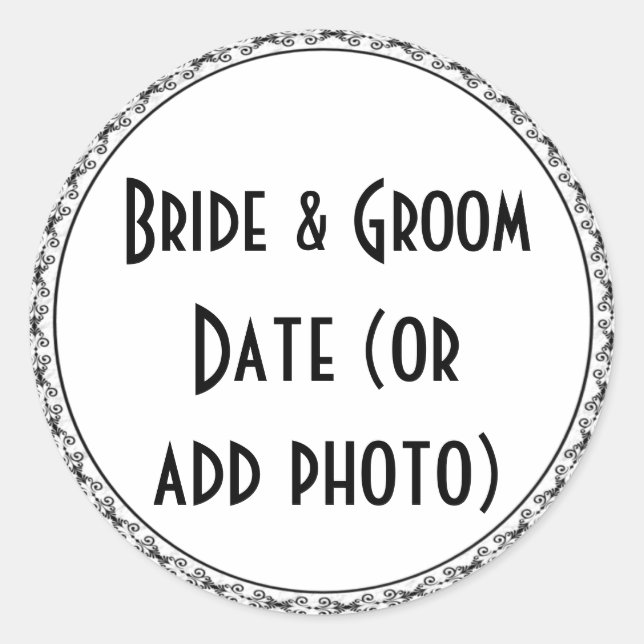 Custom Wine Beer bottle Wedding Labels (Front)