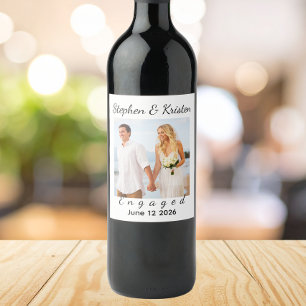 Custom Wine Labels, engagement Party Favours, Label