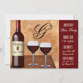 Custom Wine Party Invitations