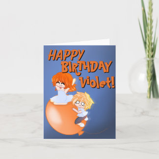 Custom Wingz Cartoon Birthday Card