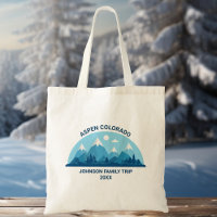 Custom Winter Family Reunion Blue Snowy Mountain
