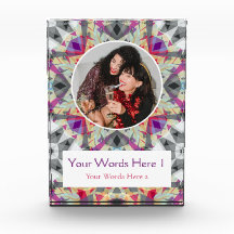 Custom Winter Grey Red Purple Star Christmas Gift