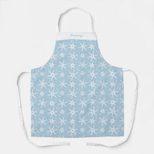 Custom Winter Snowflake All-Over Print Apron