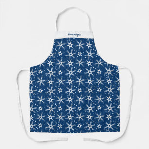 Custom Winter Snowflake All-Over Print Apron