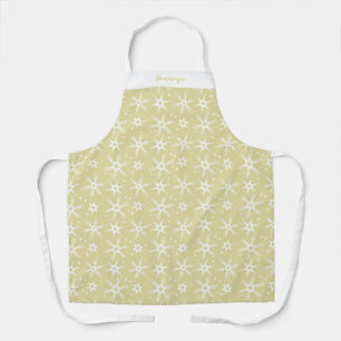 Custom Winter Snowflake All-Over Print Apron