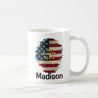 Custom Wisconsin State Coffee Mug