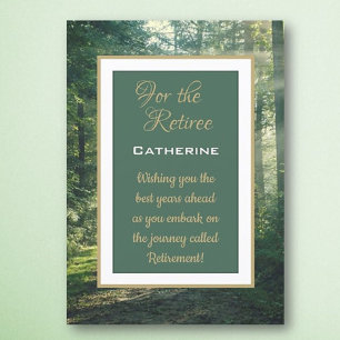 Custom Wishes Retiree!  Retirement  Card