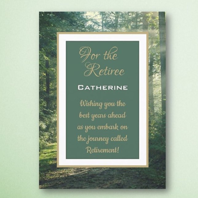 Custom Wishes Retiree!  Retirement  Card (Creator Uploaded)