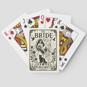 Custom Witchy Bride Coven Bachelorette Favour Gami Playing Cards