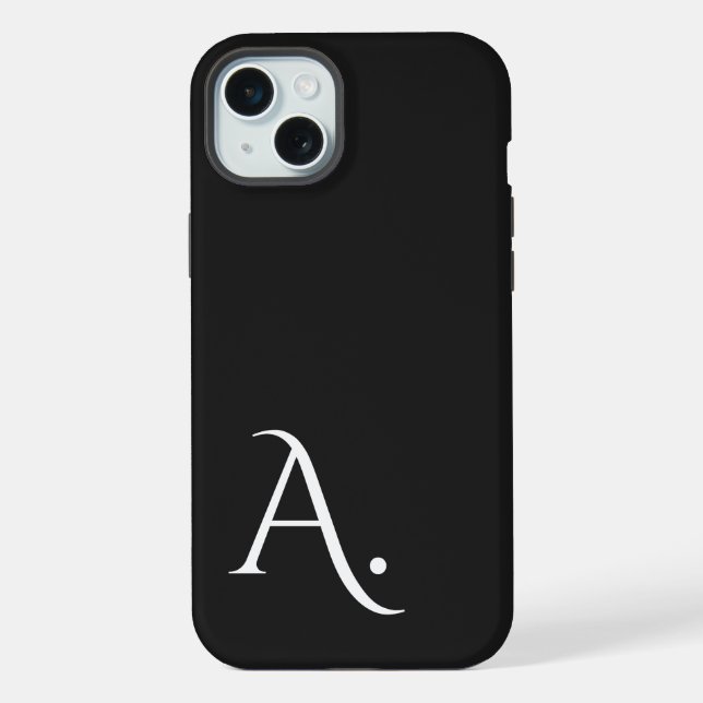 Custom with Initial Name iPhone Case (Back)