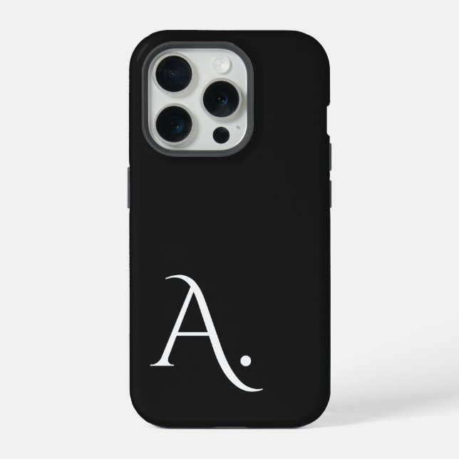 Custom with Initial Name iPhone Case (Back)