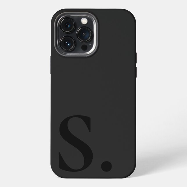 Custom with Initial Name iPhone Case (Back)