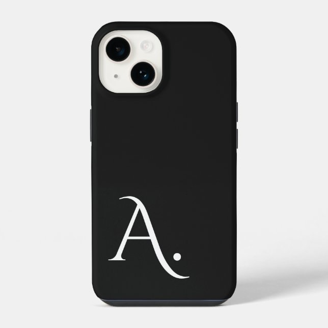 Custom with Initial Name iPhone Case (Back)