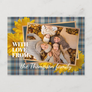 Custom With Love For Thanksgiving Holiday Card