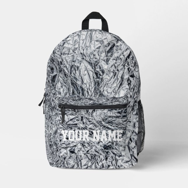 Custom With Name Trendy Personalised Name Printed Backpack (Front)