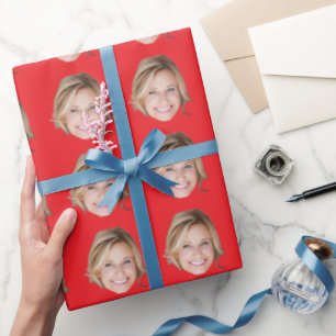 Custom woman  Face Personalised Birthday Wedding  Wrapping Paper