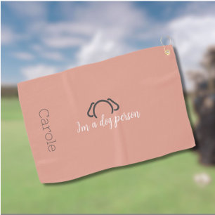 Custom Women Dog Mum Golf Towel