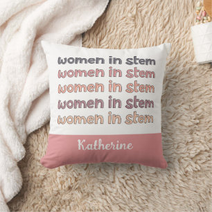 Custom Women in Stem Steminist Gifts Cushion