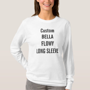 Custom Women's Bella Flowy Long Sleeve T-Shirt