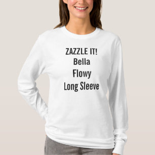 Custom Women's Bella Flowy Long Sleeve T-Shirt