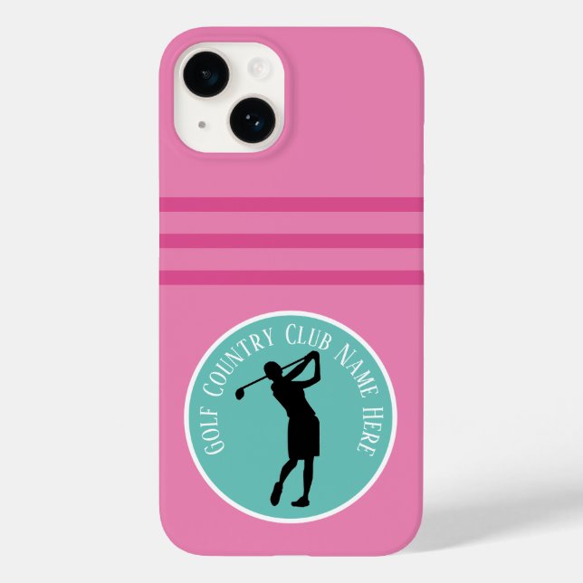 Custom Women's Golf Country Club iPhone Case (Back)