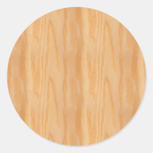 Custom Wood Blank Trendy Elegant Template Classic Round Sticker