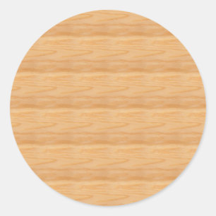 Custom Wood Elegant Blank Template Classic Classic Round Sticker