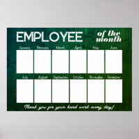 Custom wood photo employee of the month display