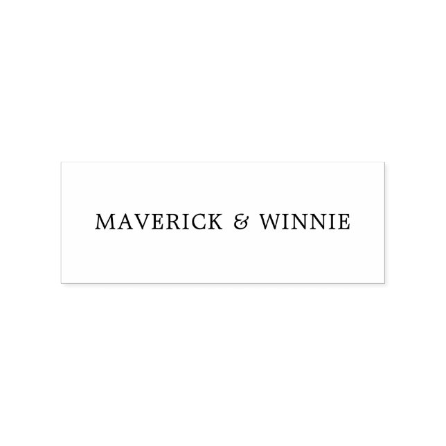 Custom Wood Rubber Stamp For Couples’ Names (Stamped)