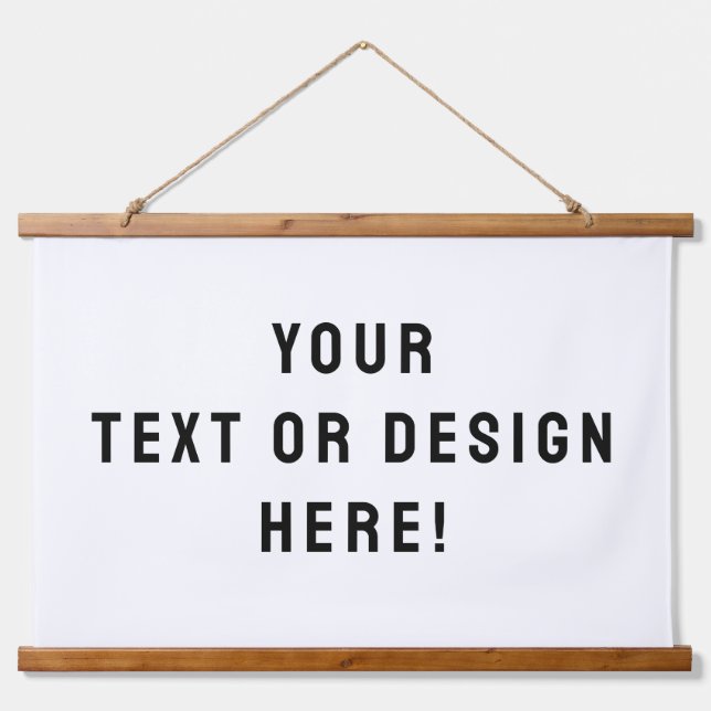 Custom Wood-Topped Wall Tapestry –Personalised Art (Front)