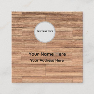 Custom Wooden Business Card Design.