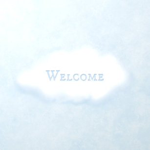 Custom Word on Fluffy White Cloud No. 2 Fairytale Wall Decal