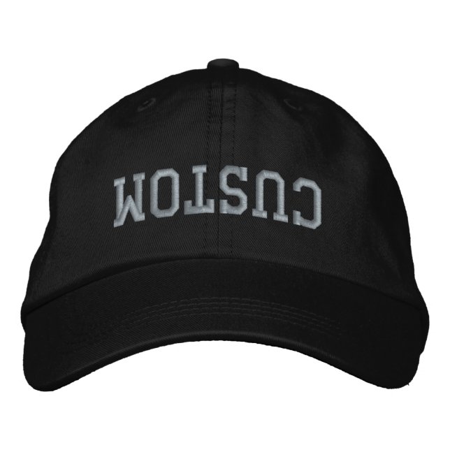 Custom Word Text Her Personalized Gift for him Embroidered Hat (Front)