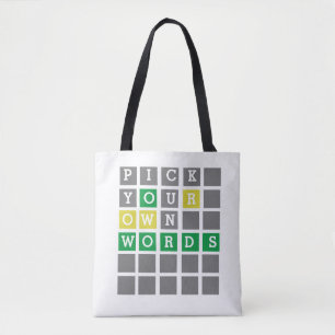 Custom Wordle Tote Bag
