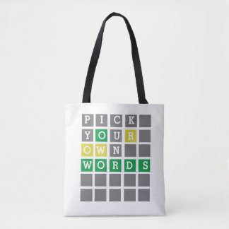 Custom Wordle Tote Bag